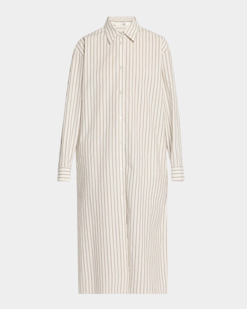Chihiro Striped Midi Shirtdress